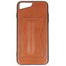 Stående TPU Wallet Case for iPhone Plus 8 / 7plus Brown