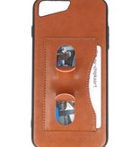 Stehend TPU-Mappen-Kasten für iPhone Plus 8 / 7plus Brown