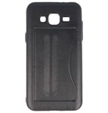 Standing TPU Wallet Case for Galaxy J3 / J3 2016 Black