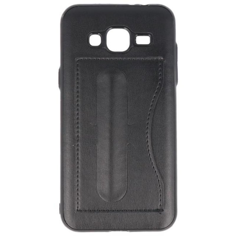 Standing TPU Wallet Case for Galaxy J3 / J3 2016 Black
