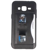 Standing TPU Wallet Case for Galaxy J3 / J3 2016 Black