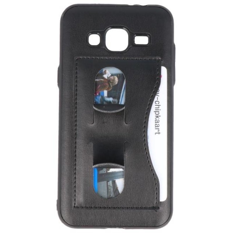 Standing TPU Wallet Case for Galaxy J3 / J3 2016 Black