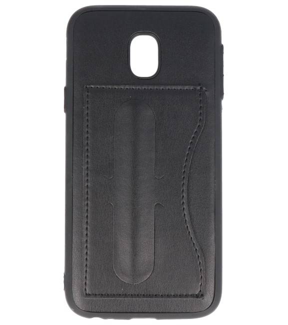 Standing TPU Wallet Case for Galaxy J3 2017 Black