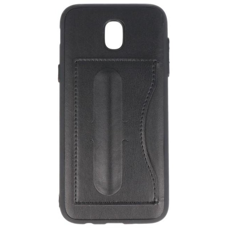 Stående TPU Wallet Taske til Galaxy J5 2017 Sort