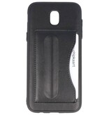 Stående TPU Wallet Taske til Galaxy J5 2017 Sort
