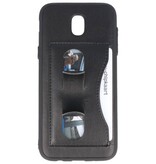 Stående TPU Wallet Taske til Galaxy J5 2017 Sort