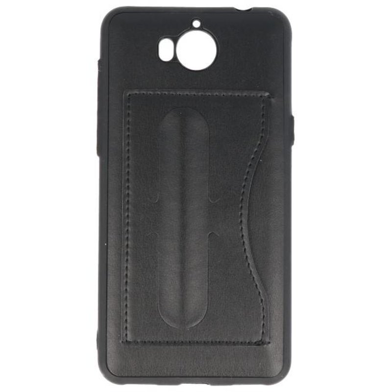 Standing TPU Wallet Case for Huawei Y5 2017 Black