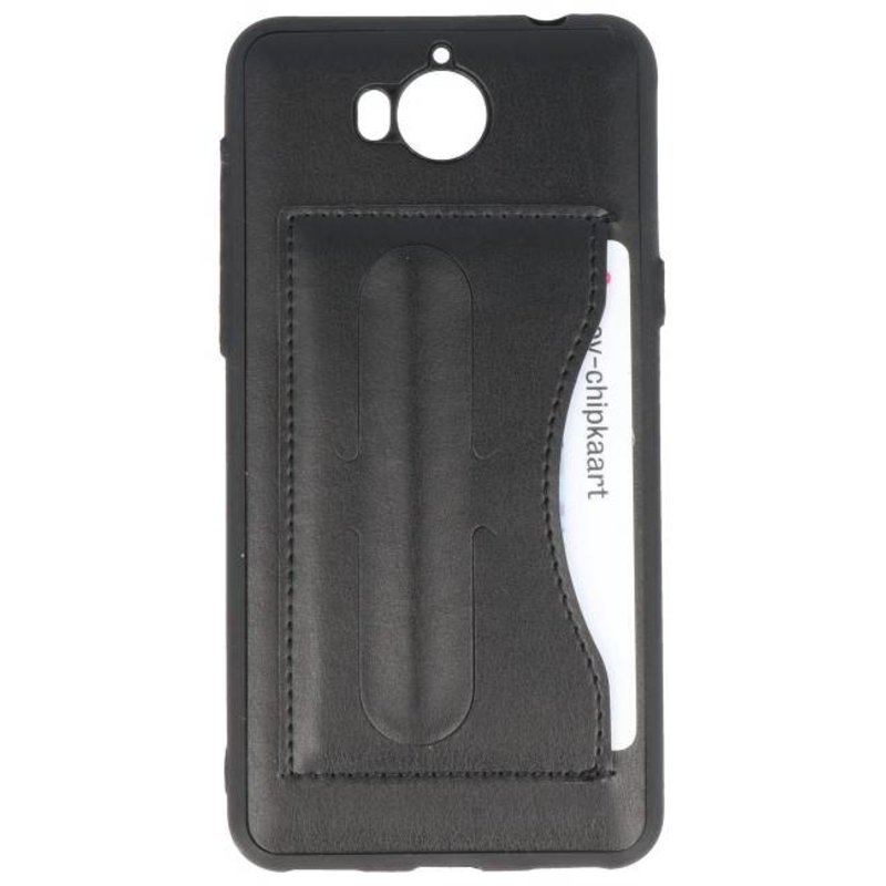 Debout Case Wallet TPU pour Huawei Y5 2017 Noir