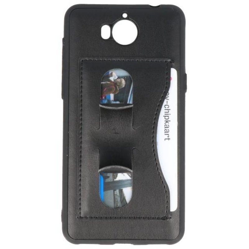 Debout Case Wallet TPU pour Huawei Y5 2017 Noir