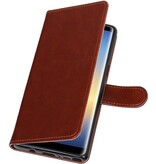 Galaxy Note 8 Wallet case booktype wallet case Brown