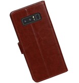 Galaxy Note 8 Wallet case booktype wallet case Brown