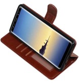 Galaxy Note 8 Wallet case booktype wallet case Brown