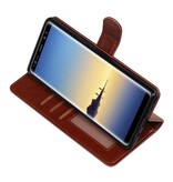 Galaxy Note 8 Wallet case booktype wallet case Brown