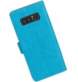 Galaxy Note 8 Wallet tilfælde bog typen tegnebog tilfælde Turkis