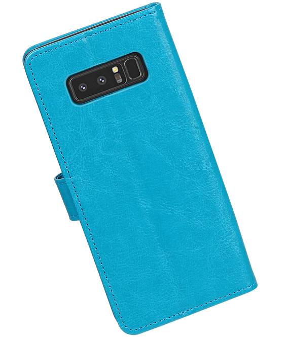 Galaxy Note 8 Portafoglio caso tipo caso libro portafoglio Turchese