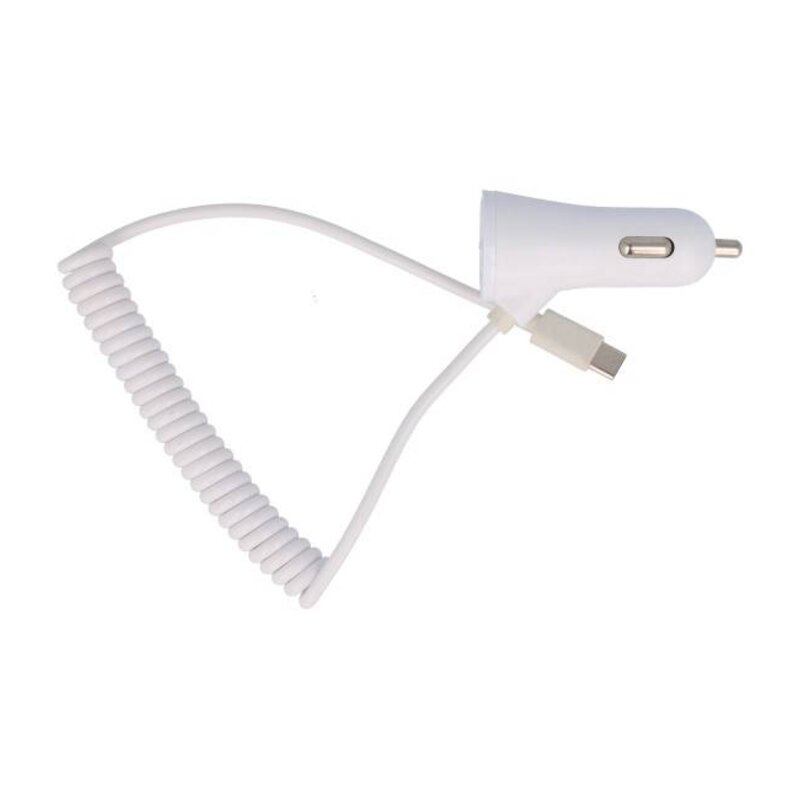 Autolader met 2 USB 3.1A voor TYPE C Telefoon