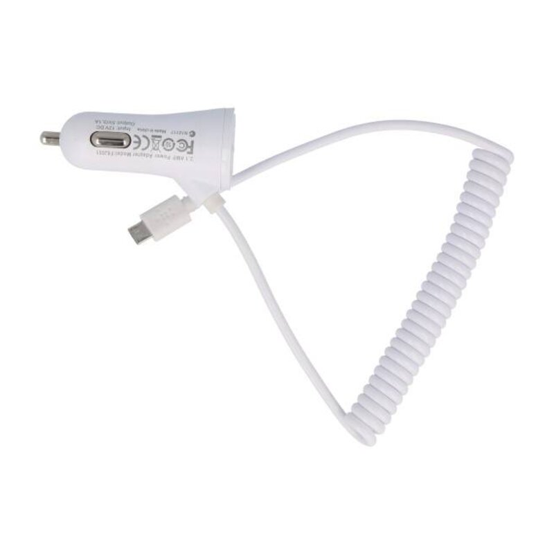 Autolader met 2 USB 3.1A voor MicroTelefoon
