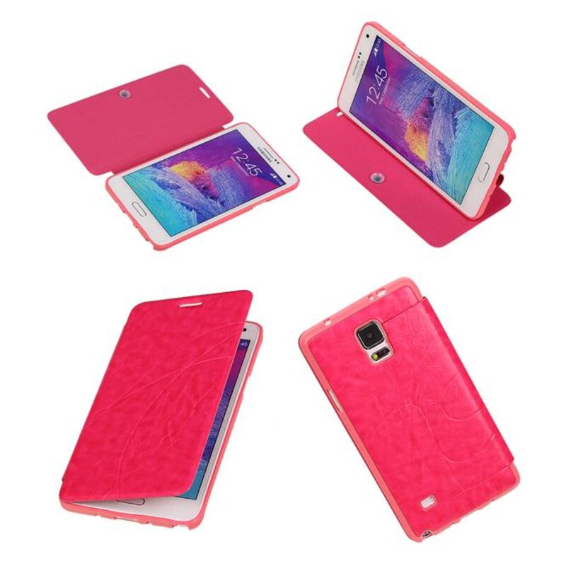 Easybook Typ Tasche für Galaxy Note 4 N910F Rosa