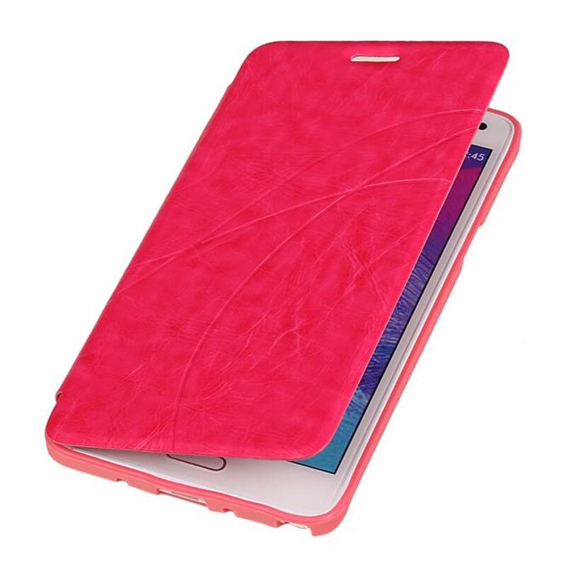 EasyBook Type Taske til Galaxy Note 4 N910F Pink