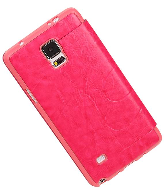 Easy Booktype hoesje voor Galaxy Note 4 N910F Roze