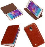 EasyBook Type Taske til Galaxy Note 4 N910F Brown