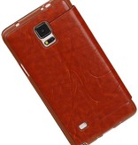 Easy Booktype hoesje voor Galaxy Note 4 N910F Bruin