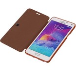 Caso Tipo EasyBook per il Galaxy Note 4 N910F Brown
