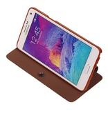 Caso Tipo EasyBook per il Galaxy Note 4 N910F Brown