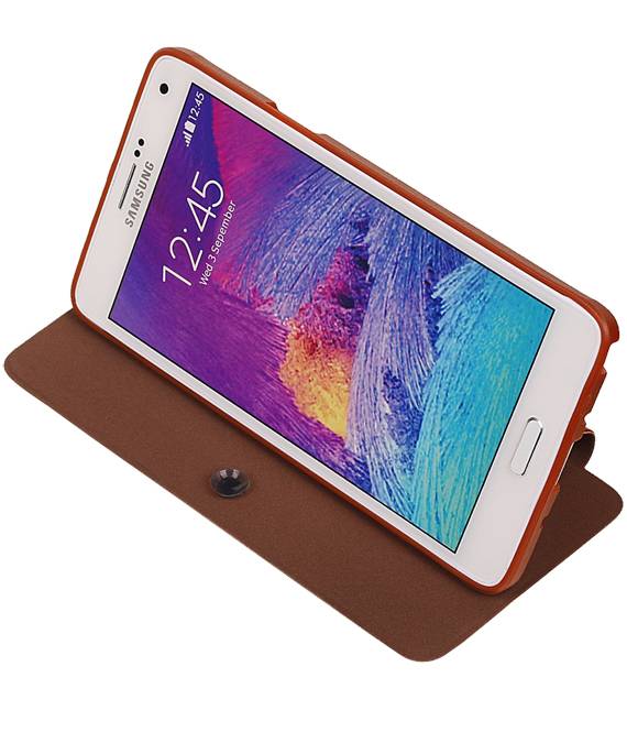 Easy Booktype hoesje voor Galaxy Note 4 N910F Bruin