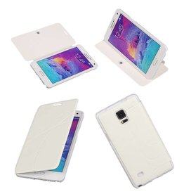 Caso Tipo EasyBook per il Galaxy Note 4 N910F Bianco