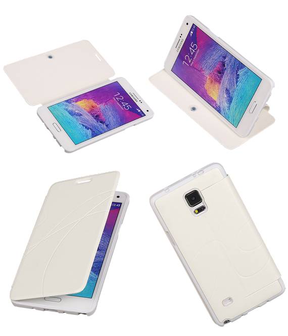 Easy Booktype hoesje voor Galaxy Note 4 N910F Wit