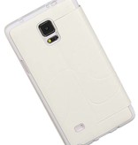 Caso Tipo EasyBook per il Galaxy Note 4 N910F Bianco