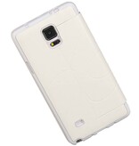 Caso Tipo EasyBook per il Galaxy Note 4 N910F Bianco