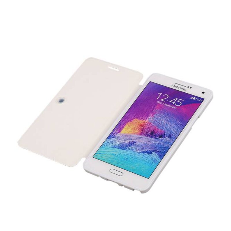 Caso Tipo EasyBook per il Galaxy Note 4 N910F Bianco