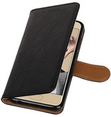 Case Lavé livre en cuir de style pour 9 Honor Noir