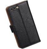Case Lavé livre en cuir de style pour 9 Honor Noir