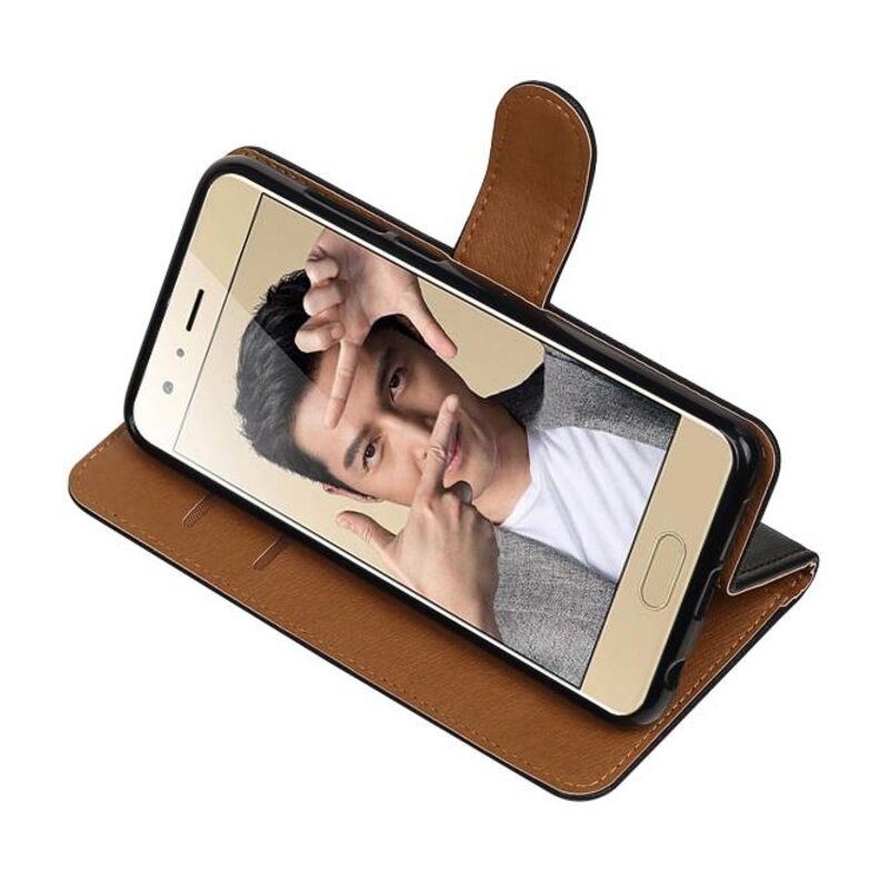 Lavato Custodia in pelle per stile del libro 9 Honor nero