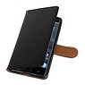 Washed Leather Bookstyle Case for Nokia 7 Black