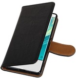 Washed Leather Bookstyle Case for Sony Xperia XA Black