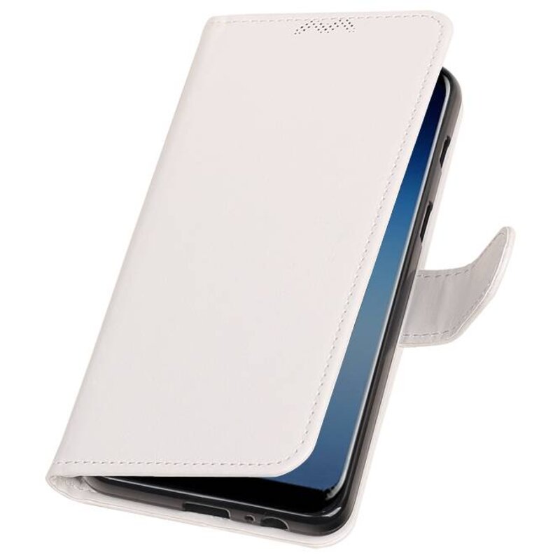 Galaxy A8 / A5 2018 Portemonnee hoesje booktype wallet case Wit