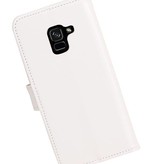 Galaxy A8 / A5 2018 Portemonnee hoesje booktype wallet case Wit