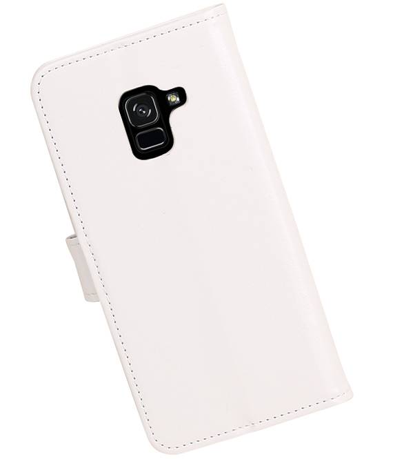 Galaxy A8 / A5 2018 Portemonnee hoesje booktype wallet case Wit