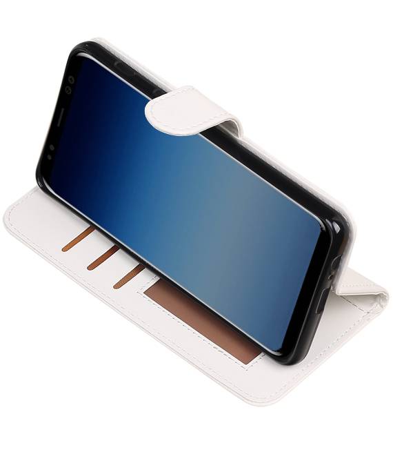 Galaxy A8 / A5 2018 Type étui portefeuille de livre de étui portefeuille blanc