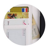 Galaxy A8 / A5 2018 caja de la carpeta caso de libros cartera blanca