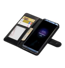 Galaxy S9 cassa del raccoglitore booktype caso Nero portafoglio