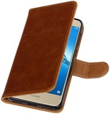 Huawei P9 Lite Mini caja de la carpeta carpeta de la caja de Brown