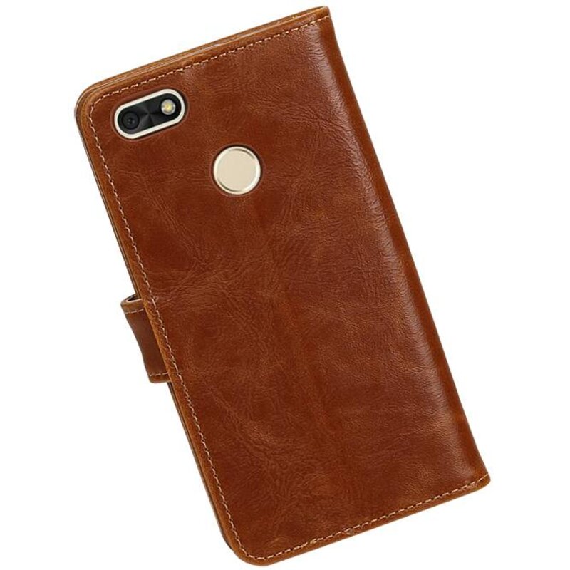 Huawei P9 Lite Mini cassa del raccoglitore della cassa del raccoglitore Brown
