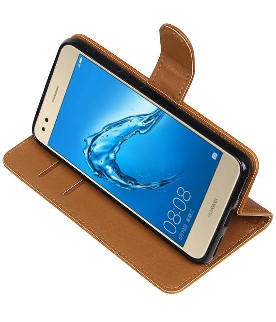 Huawei P9 Lite Mini Wallet Fall Mappenkasten Brown