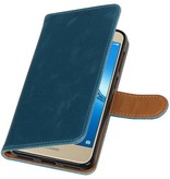 Huawei P9 Lite mini Portemonnee hoesje wallet case D.Blauw