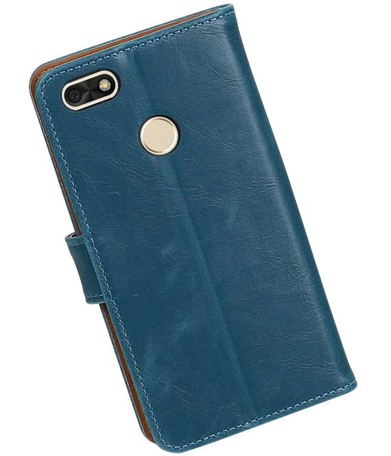 Huawei P9 Lite mini Portemonnee hoesje wallet case D.Blauw